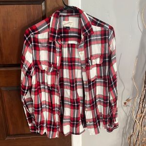 Universal Thread Small oversized plaid button down